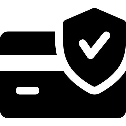 Icono de tarjeta de crédito para pago seguro